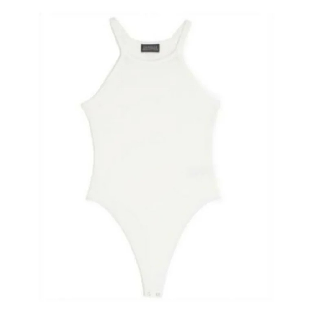 Danielle Bernstein White Thong Bodysuit